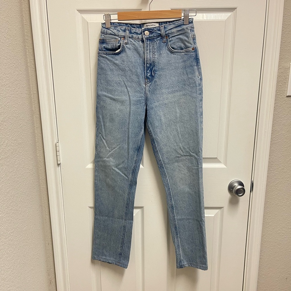 Reformation Liza Ultra High Rise Slim Straight Jeans